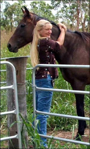 Lee Porter and her horse Opal